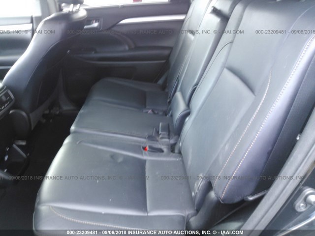5TDKKRFH7GS152692 - 2016 TOYOTA HIGHLANDER XLE Noir photo 8