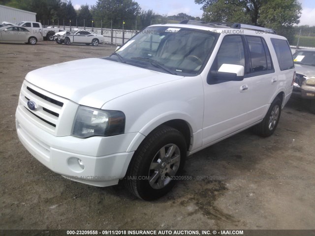 1FMFU19539EA78660 - 2009 FORD EXPEDITION LIMITED WHITE photo 2