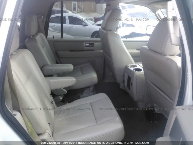 1FMFU19539EA78660 - 2009 FORD EXPEDITION LIMITED WHITE photo 8
