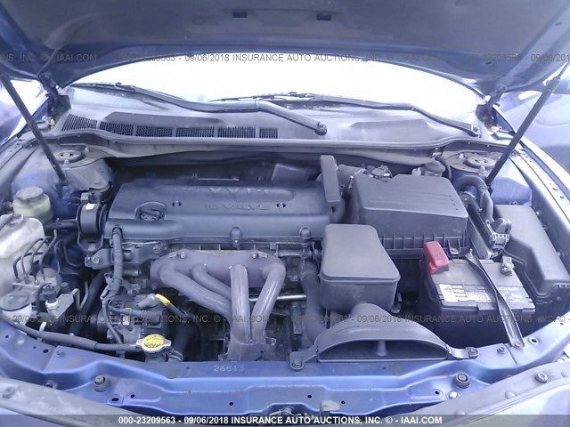 4T4BE46K18R027689 - 2008 TOYOTA CAMRY CE/LE/XLE/SE BLUE photo 10