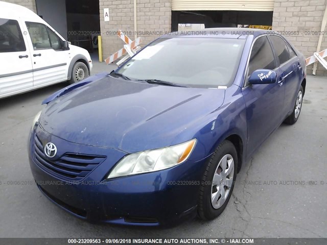 4T4BE46K18R027689 - 2008 TOYOTA CAMRY CE/LE/XLE/SE BLUE photo 2