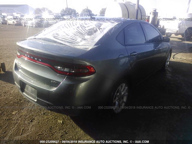 1C3CDFBA8DD270638 - 2013 DODGE DART SXT GRAY photo 4