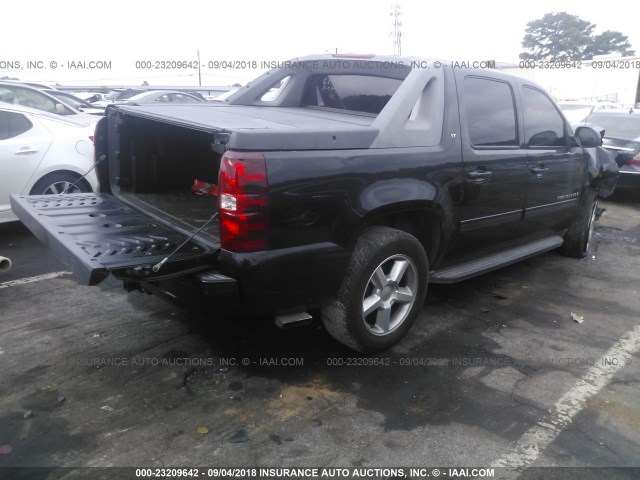 3GNEC22JX9G236198 - 2009 CHEVROLET AVALANCHE C1500 LT BLACK photo 4