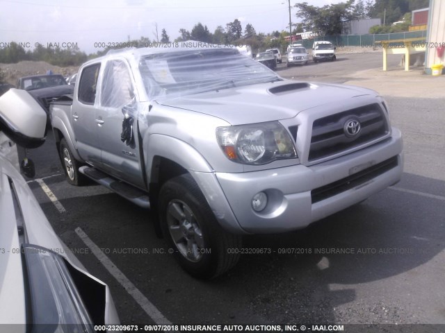 3TMLU4EN8AM043044 - 2010 TOYOTA TACOMA DOUBLE CAB SILVER photo 1