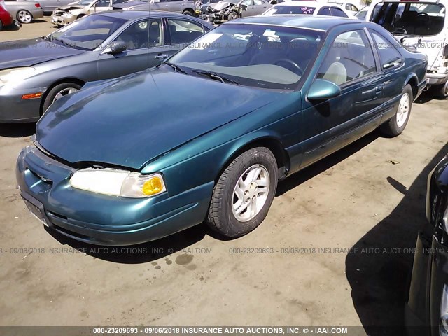 1FALP6244TH121427 - 1996 FORD THUNDERBIRD LX GREEN photo 2