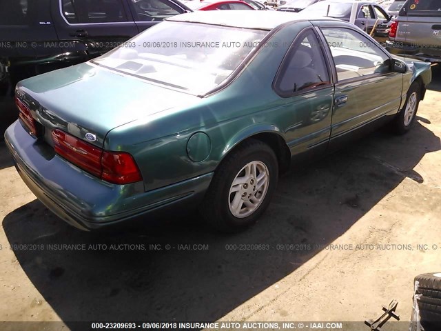 1FALP6244TH121427 - 1996 FORD THUNDERBIRD LX GREEN photo 4