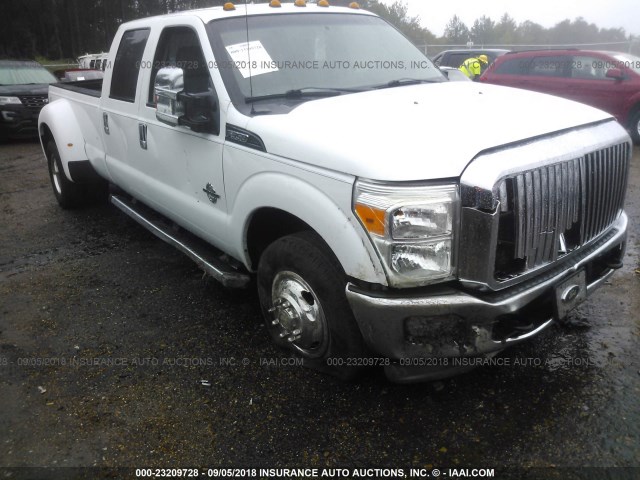 1FT8W3CT9BEB36271 - 2011 FORD F350 SUPER DUTY WHITE photo 1