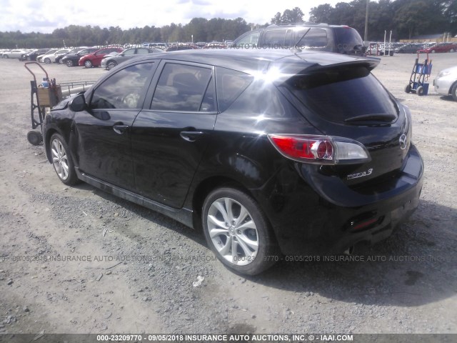 JM1BL1H51A1329890 - 2010 MAZDA 3 S BLACK photo 3