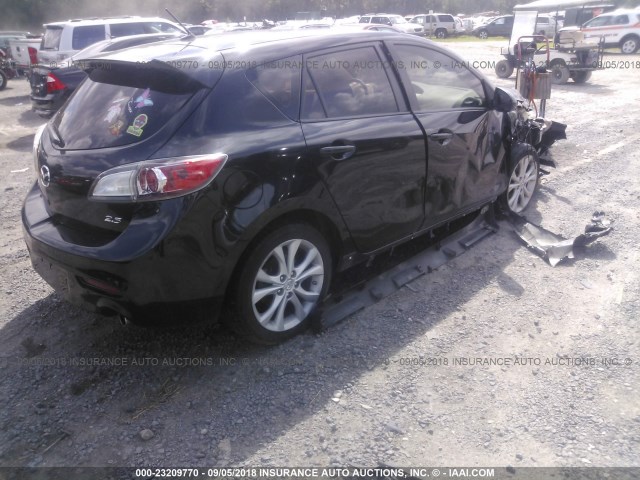 JM1BL1H51A1329890 - 2010 MAZDA 3 S BLACK photo 4