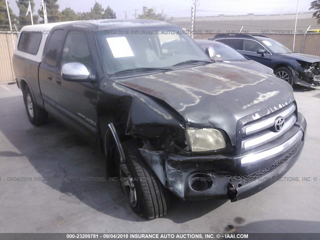 5TBRT34175S459235 - 2005 TOYOTA TUNDRA ACCESS CAB SR5 GREEN photo 1