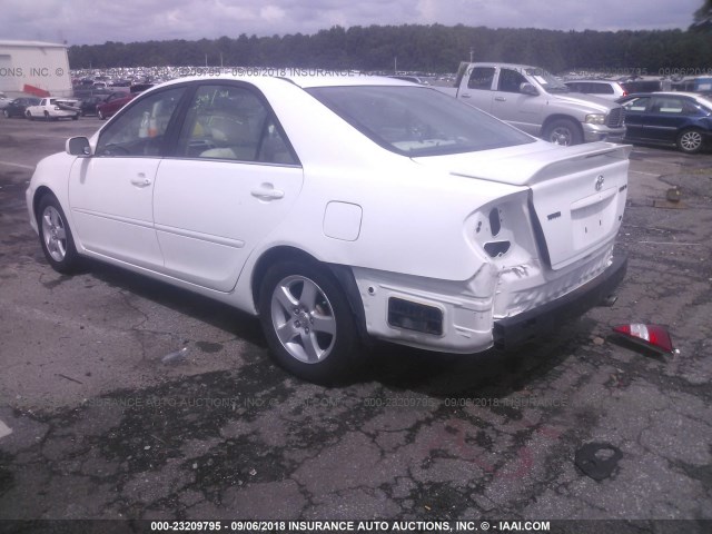 4T1BF32K32U018927 - 2002 TOYOTA CAMRY LE/XLE/SE Ақ фото 3