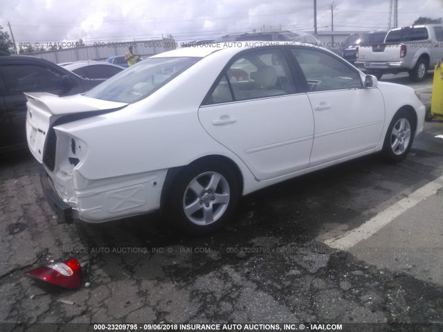 4T1BF32K32U018927 - 2002 TOYOTA CAMRY LE/XLE/SE Ақ фото 4