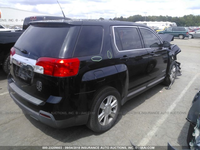 2CTALBEW2A6355740 - 2010 GMC TERRAIN SLE BLACK photo 4