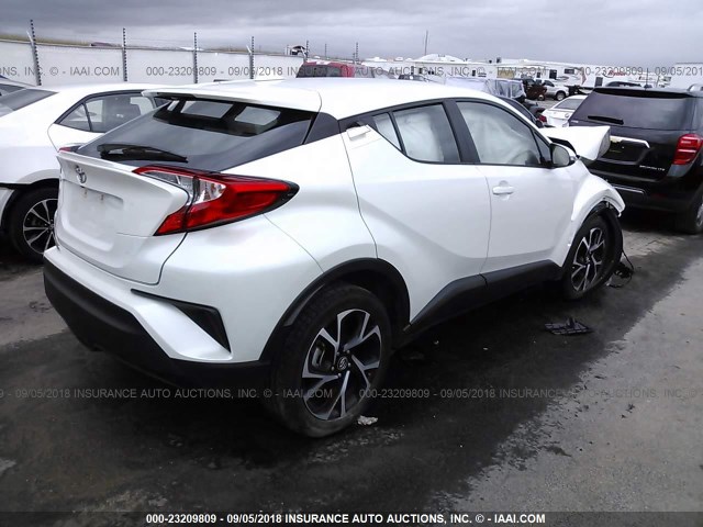 NMTKHMBX7JR041158 - 2018 TOYOTA C-HR XLE/XLE PREMIUM WHITE photo 4