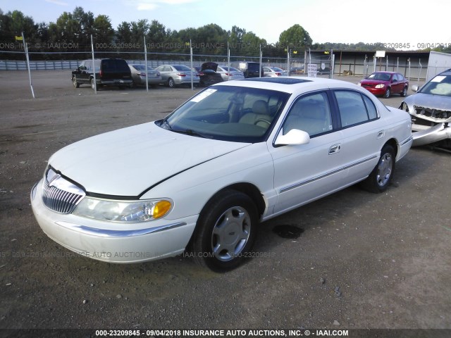 1LNHM97VX1Y654287 - 2001 LINCOLN CONTINENTAL  Biały zdjęcie 2