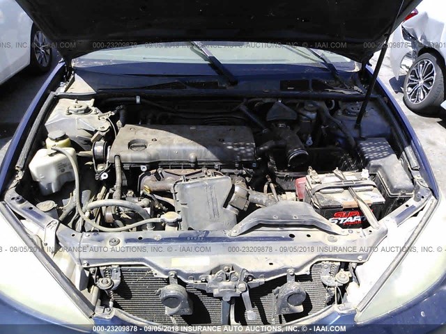 4T1BE32K62U584096 - 2002 TOYOTA CAMRY LE/XLE/SE 蓝色 照片 10