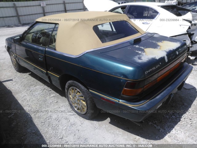 1C3EU4531SF653641 - 1995 CHRYSLER LEBARON GTC Yaşıl foto 3