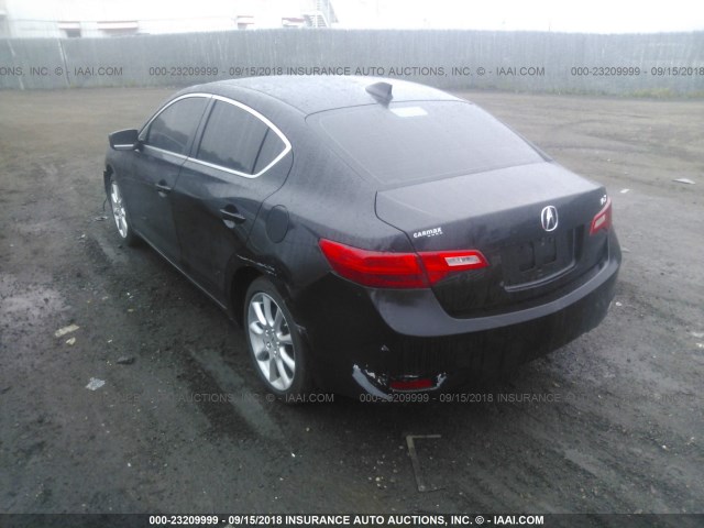 19VDE1F38EE012592 - 2014 ACURA ILX 20 BLACK photo 3