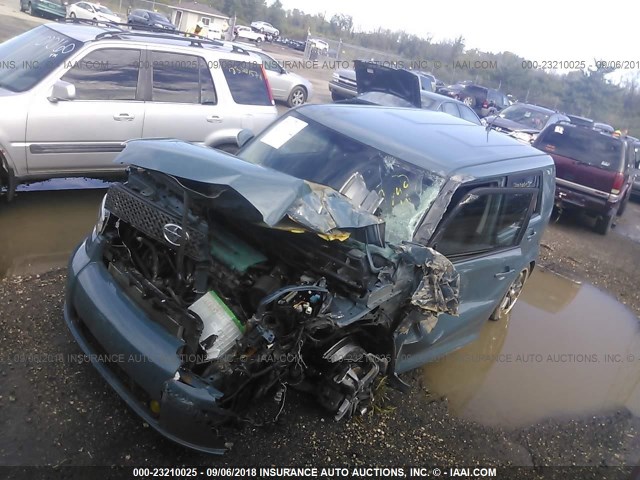 JTLKE50E881034796 - 2008 TOYOTA SCION XB Hellblau Foto 2