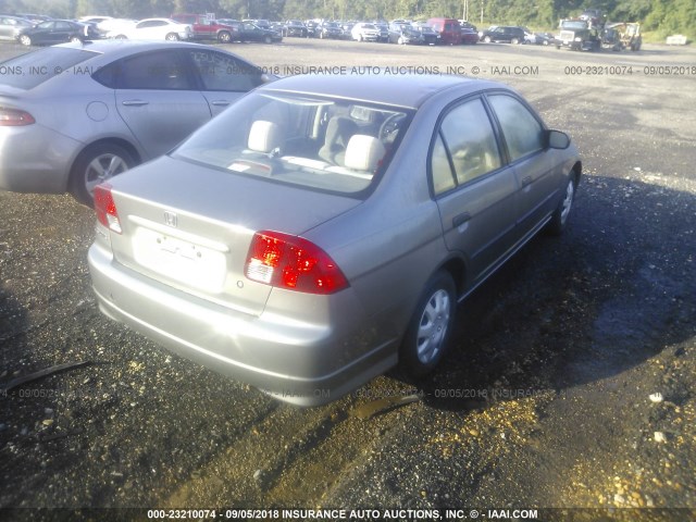 1HGES16345L026096 - 2005 HONDA CIVIC DX VP Boz foto 4