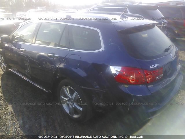 JH4CW2H61CC003944 - 2012 ACURA TSX TECH BLUE photo 3