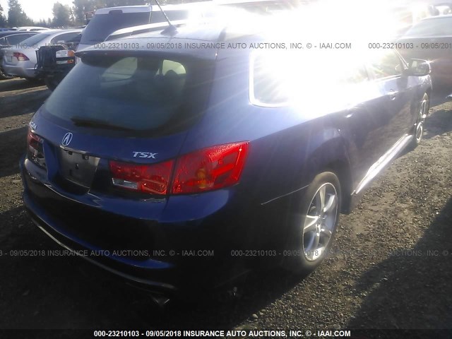 JH4CW2H61CC003944 - 2012 ACURA TSX TECH BLUE photo 4