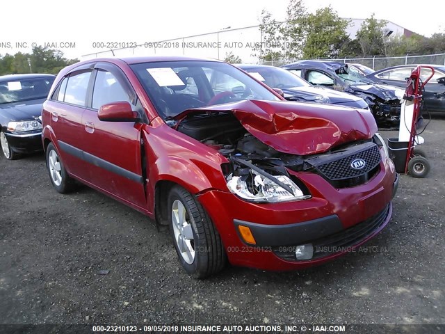 KNADE163276268739 - 2007 KIA RIO 5 SX ORANGE photo 1