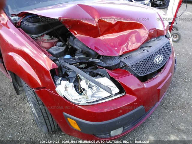 KNADE163276268739 - 2007 KIA RIO 5 SX ORANGE photo 6