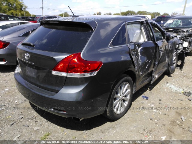 4T3ZA3BB8BU044458 - 2011 TOYOTA VENZA GRAY photo 4