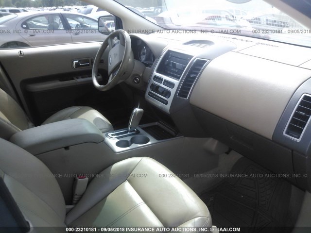 2FMDK39CX7BB66962 - 2007 FORD EDGE SEL PLUS WHITE photo 5