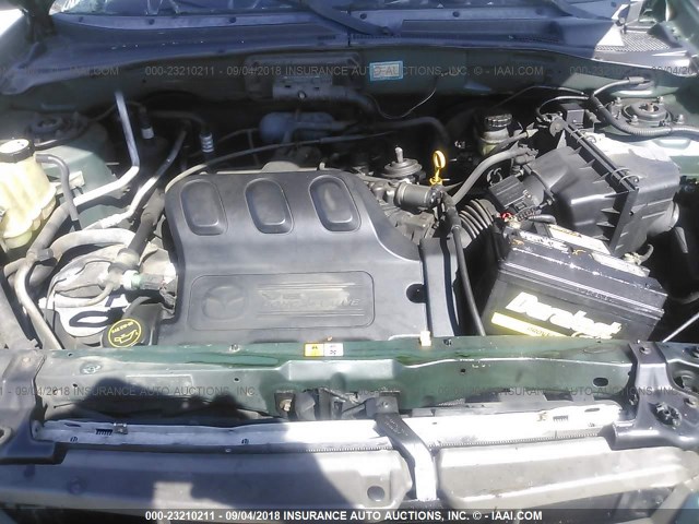 4F2YU06191KM57886 - 2001 MAZDA TRIBUTE DX 绿色 照片 10