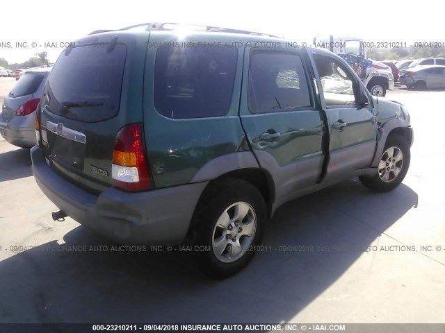 4F2YU06191KM57886 - 2001 MAZDA TRIBUTE DX 绿色 照片 4
