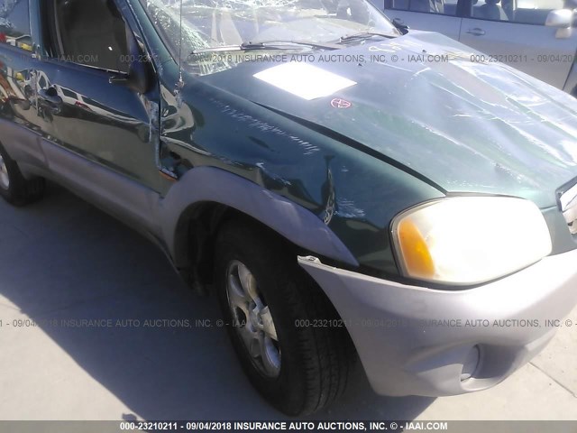 4F2YU06191KM57886 - 2001 MAZDA TRIBUTE DX 绿色 照片 6