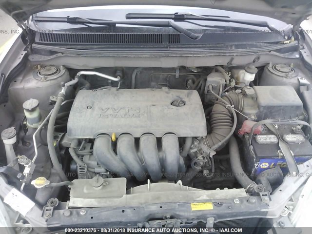 2T1KR32E84C198055 - 2004 TOYOTA COROLLA MATRIX XR GRAY photo 10