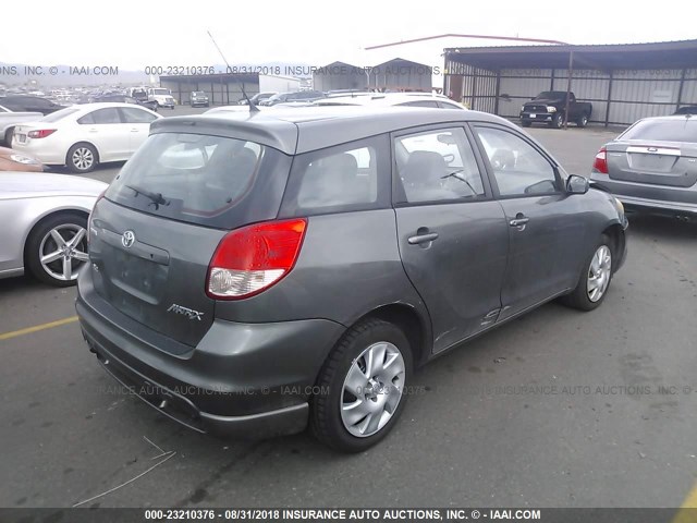 2T1KR32E84C198055 - 2004 TOYOTA COROLLA MATRIX XR GRAY photo 4