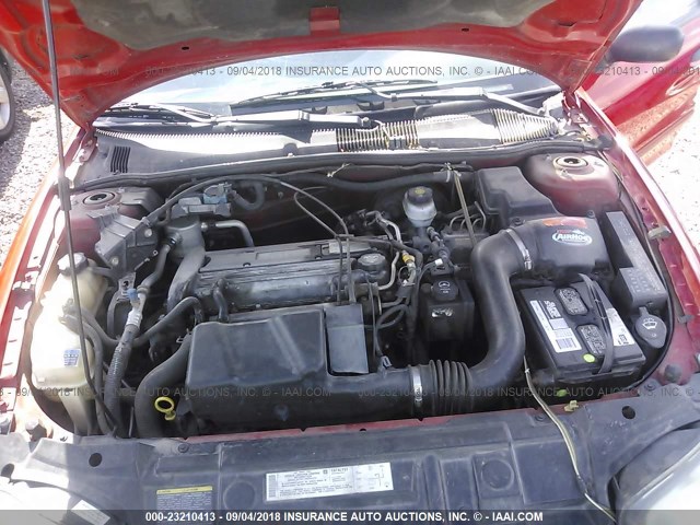 1G1JF52F647186909 - 2004 CHEVROLET CAVALIER LS RED photo 10