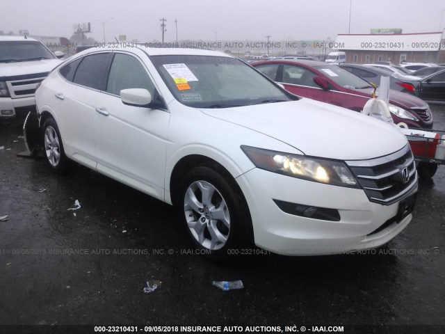 5J6TF2H56AL009299 - 2010 HONDA ACCORD CROSSTOUR EXL WHITE photo 1