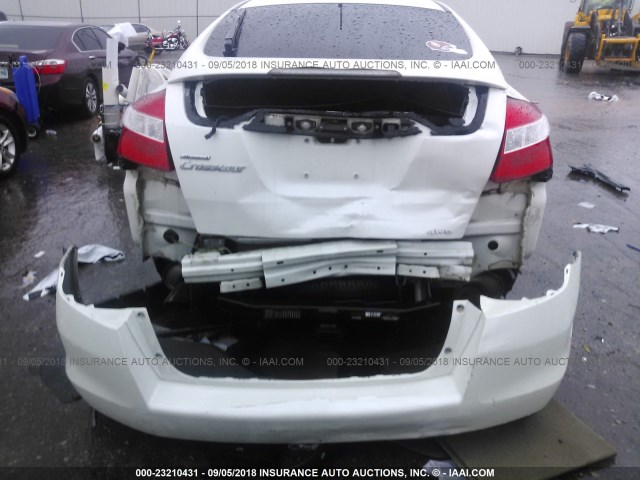 5J6TF2H56AL009299 - 2010 HONDA ACCORD CROSSTOUR EXL WHITE photo 6