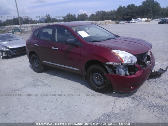 JN8AS5MV2DW612113 - 2013 NISSAN ROGUE S/SV MAROON photo 1