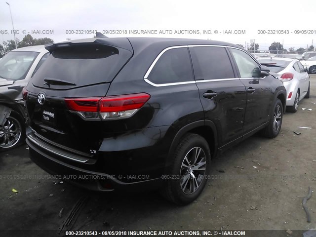 5TDZZRFH5JS265249 - 2018 TOYOTA HIGHLANDER LE/LE PLUS BLACK photo 4