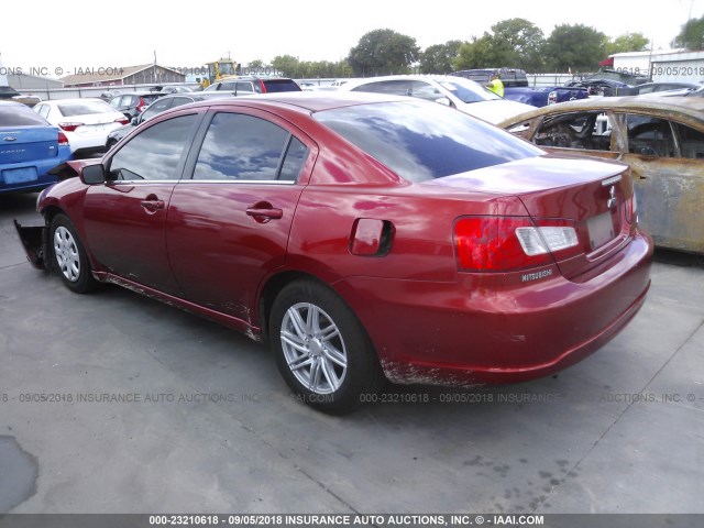 4A32B3FF7CE017348 - 2012 MITSUBISHI GALANT ES/SE RED photo 3