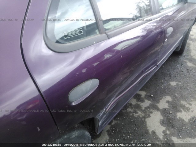 1G1JF5246T7168424 - 1996 CHEVROLET CAVALIER LS PURPLE photo 6