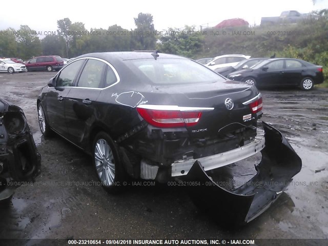 1G4PR5SK4D4184577 - 2013 BUICK VERANO CONVENIENCE Dark Brown photo 3