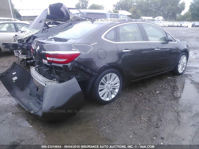 1G4PR5SK4D4184577 - 2013 BUICK VERANO CONVENIENCE Dark Brown photo 4