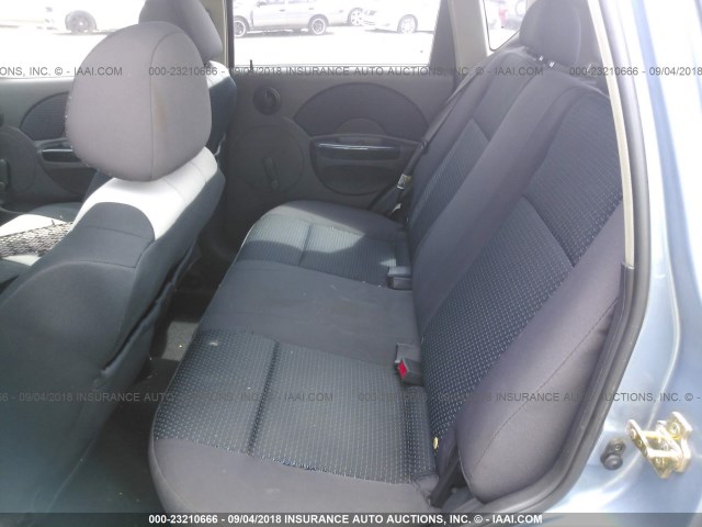 KL1TD66666B681589 - 2006 CHEVROLET AVEO LS Light Blue photo 8