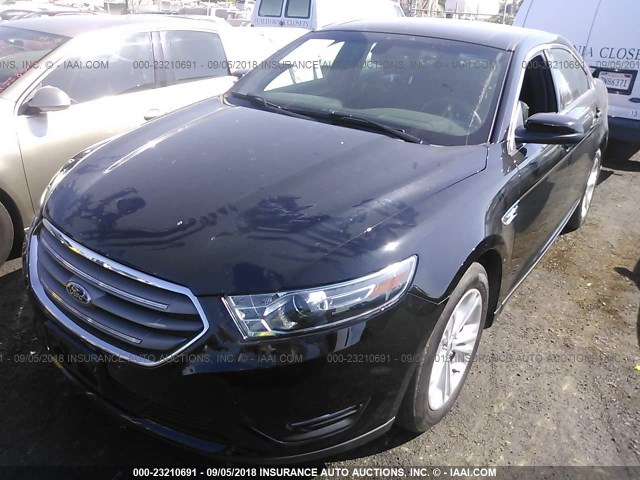 1FAHP2E8XHG127954 - 2017 FORD TAURUS SEL BLACK photo 2