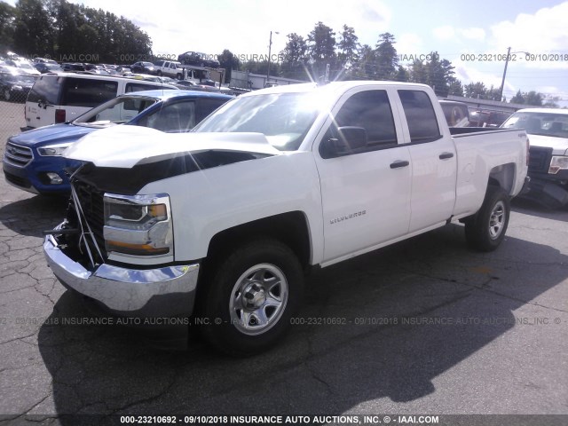 1GCVKNEC3HZ214018 - 2017 CHEVROLET SILVERADO K1500/K1500 LS WHITE photo 2