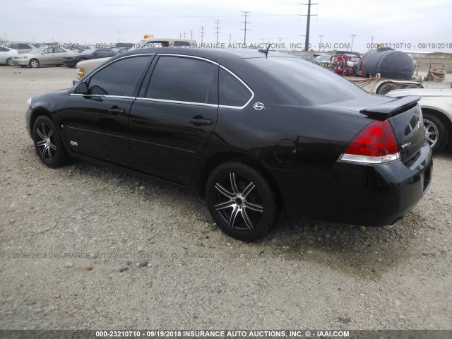 2G1WD58C869125457 - 2006 CHEVROLET IMPALA SUPER SPORT BLACK photo 3