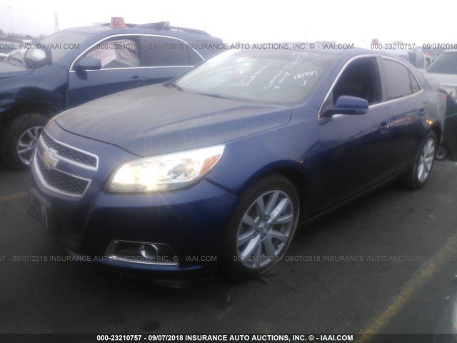 1G11E5SA4DU110954 - 2013 CHEVROLET MALIBU 2LT BLUE photo 2