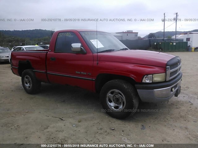 1B7HC16YXTS577057 - 1996 DODGE RAM 1500 RED photo 1